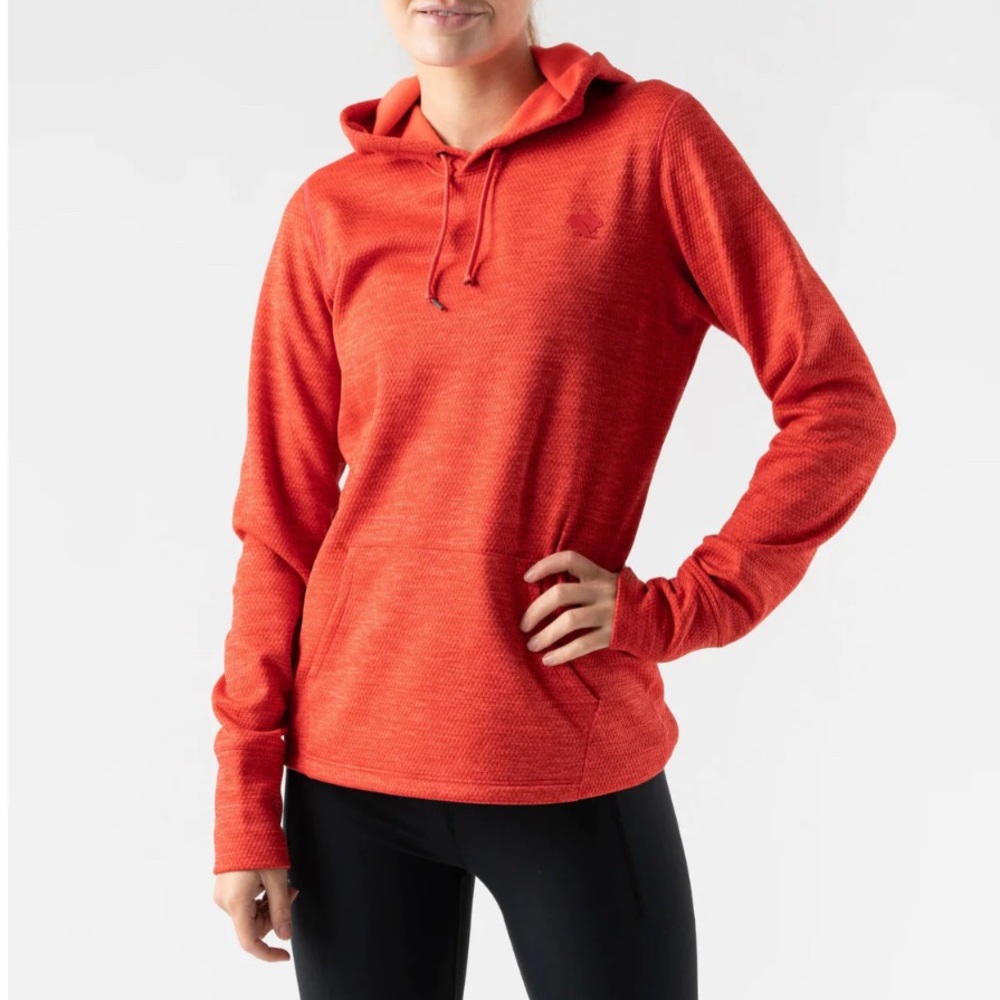 rabbit Run & Chill Hoodie - Women’s M - Hot Coral